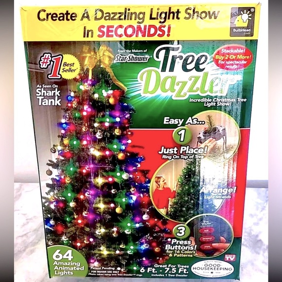(2) Star Shower Tree Dazzler Christmas Lights by Bulbhead… Two Boxes - Picture 1 of 4